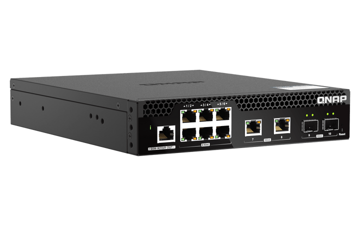 QNAP QSW-M2106R-2S2T 10-Port 2.5/10GbE POE++ Managed Switch - ACE Peripherals