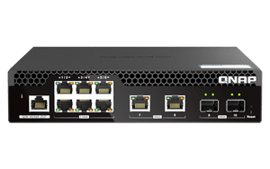 QNAP QSW-M2106R-2S2T 10-Port 2.5/10GbE POE++ Managed Switch - ACE Peripherals
