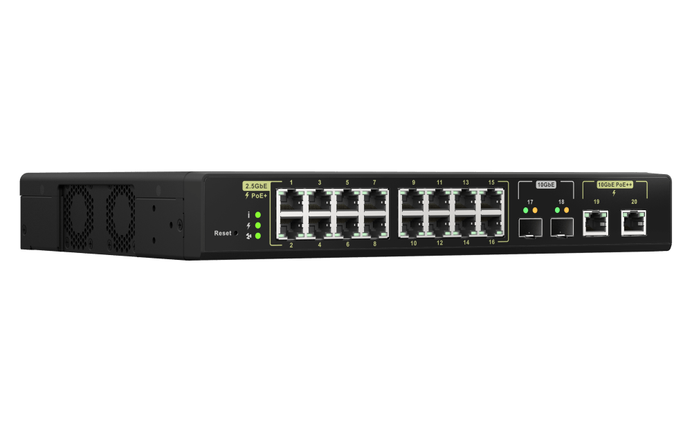 QNAP QSW-M2116P-2T2S 20-Port 2.5/10GbE POE++ Managed Switch - ACE Peripherals
