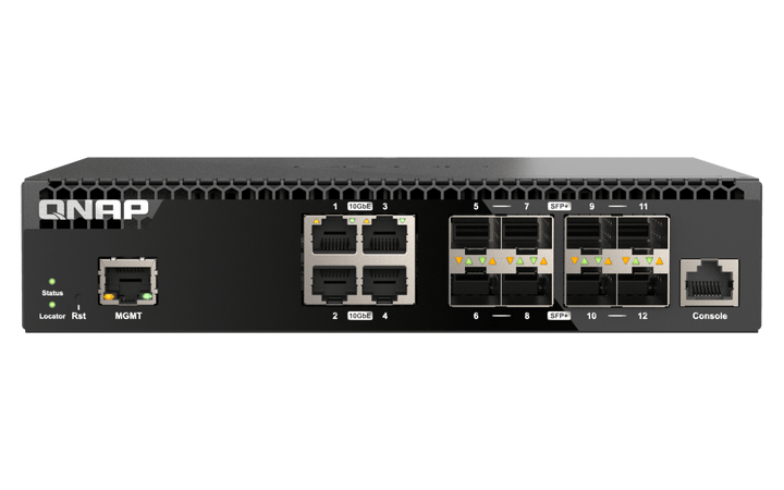 QNAP QSW-M3212R-8S4T 12-Port 10GbE Managed Switch - ACE Peripherals