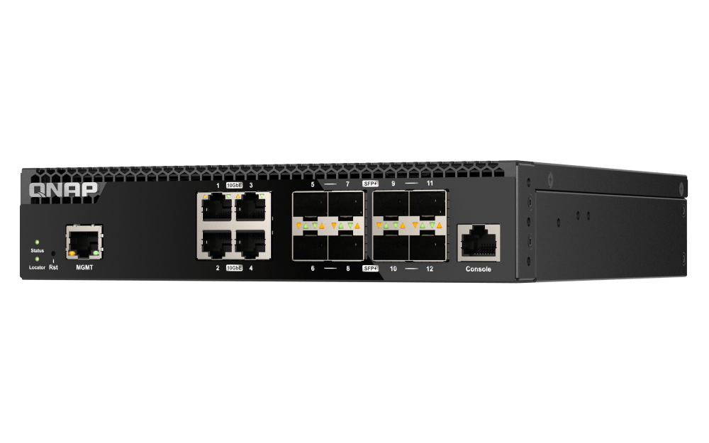 QNAP QSW-M3212R-8S4T 12-Port 10GbE Managed Switch - ACE Peripherals