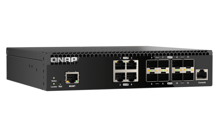 QNAP QSW-M3212R-8S4T 12-Port 10GbE Managed Switch - ACE Peripherals