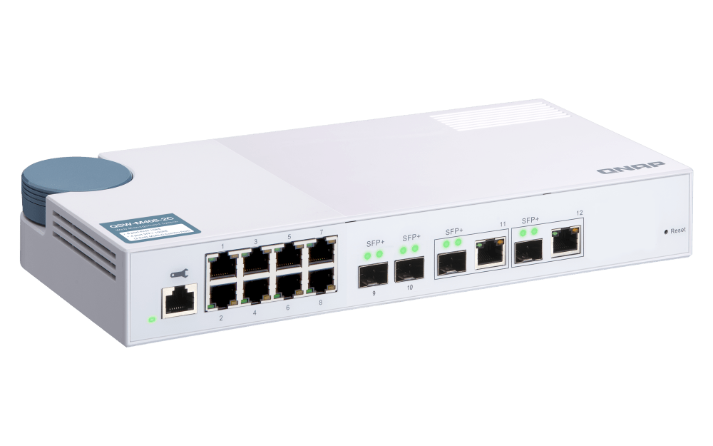QNAP QSW-M408-2C 12-Port 1/10GbE Managed Switch - ACE Peripherals