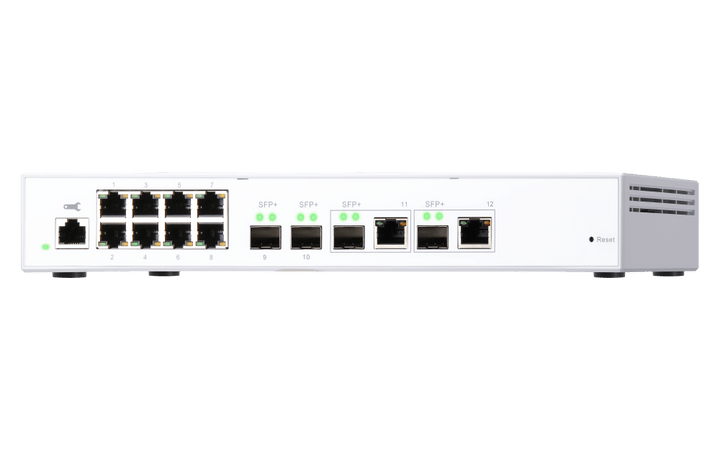 QNAP QSW-M408-2C 12-Port 1/10GbE Managed Switch - ACE Peripherals