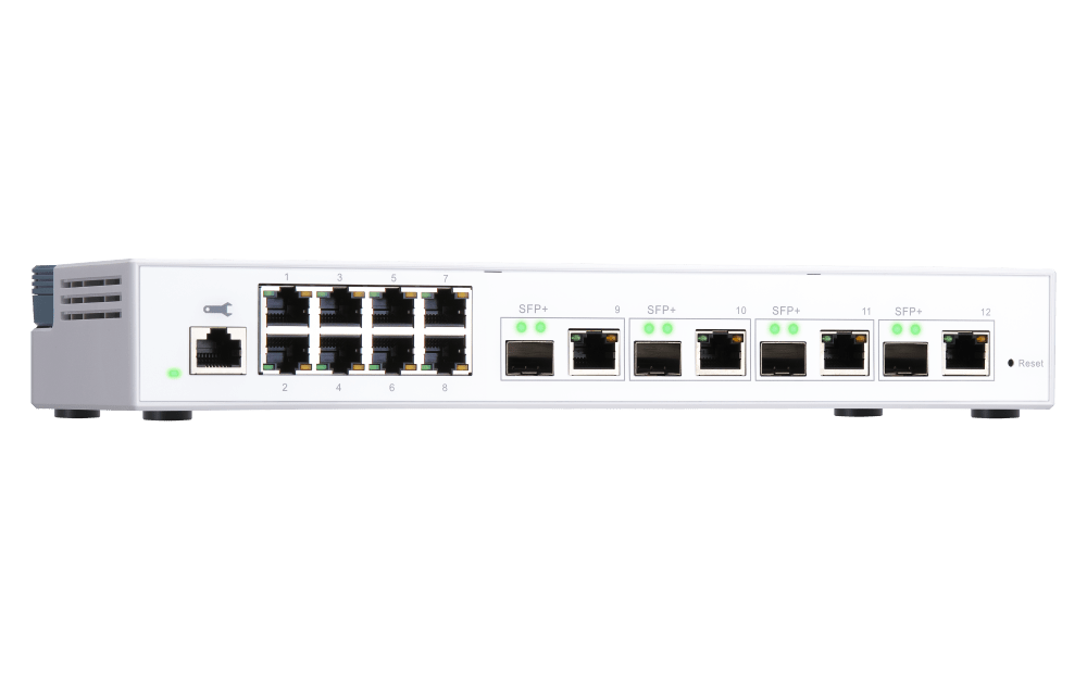 QNAP QSW-M408-4C 12-Port 1/10GbE Managed Switch - ACE Peripherals