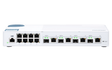 QNAP QSW-M408-4C 12-Port 1/10GbE Managed Switch - ACE Peripherals