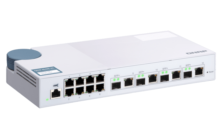 QNAP QSW-M408-4C 12-Port 1/10GbE Managed Switch - ACE Peripherals