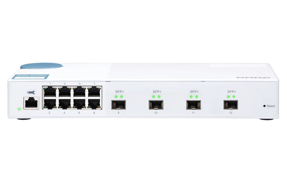QNAP QSW-M408S 12-Port 1/10GbE Managed Switch - ACE Peripherals