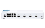 QNAP QSW-M408S 12-Port 1/10GbE Managed Switch - ACE Peripherals