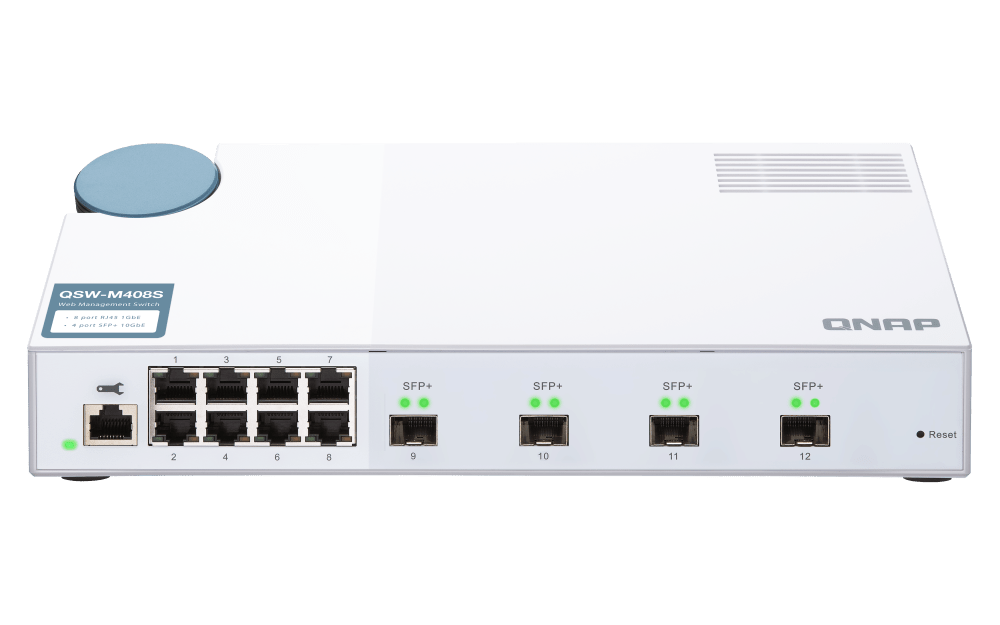 QNAP QSW-M408S 12-Port 1/10GbE Managed Switch - ACE Peripherals