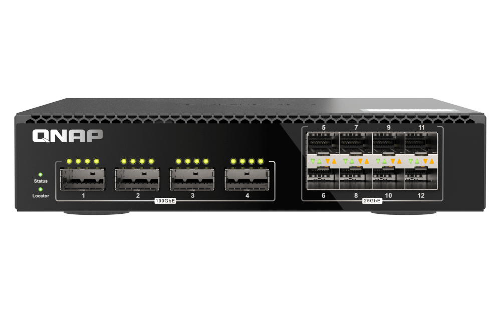 QNAP QSW-M7308R-4X 12-Port 25/100Gbe Professional Managed Switch - ACE Peripherals