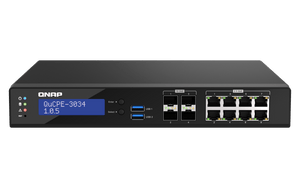 QNAP QuCPE-3034 12-Port 2.5/10Gbe Virtualization Scalable Enterprise Edge Networking Switch - ACE Peripherals