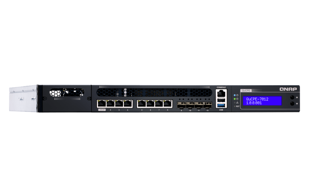 QNAP QuCPE-7012 12-Port 2.5/10Gbe Virtualization Scalable Enterprise Edge Networking Switch - ACE Peripherals
