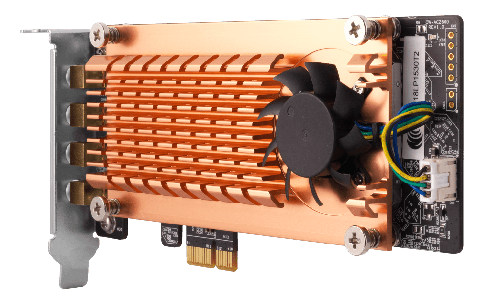 QNAP QWA-AC2600 PCIe Dual-Band Wireless PCIe Expansion Card - ACE Peripherals