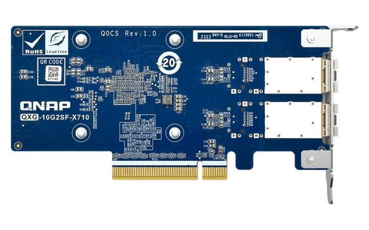 QNAP QXG-10G2SF-X710 Dual-Port SFP+ 10GbE Network Card - ACE Peripherals