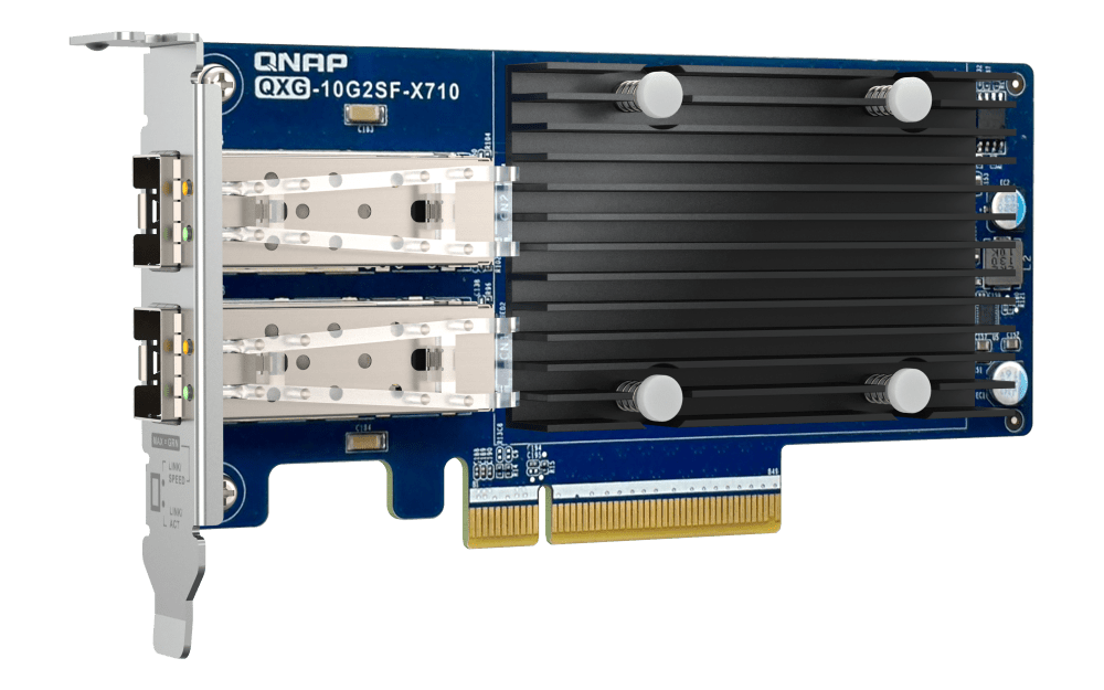QNAP QXG-10G2SF-X710 Dual-Port SFP+ 10GbE Network Card - ACE Peripherals