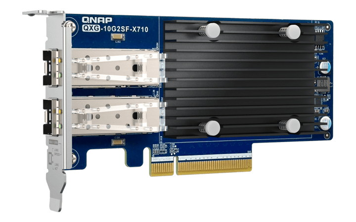 QNAP QXG-10G2SF-X710 Dual-Port SFP+ 10GbE Network Card - ACE Peripherals