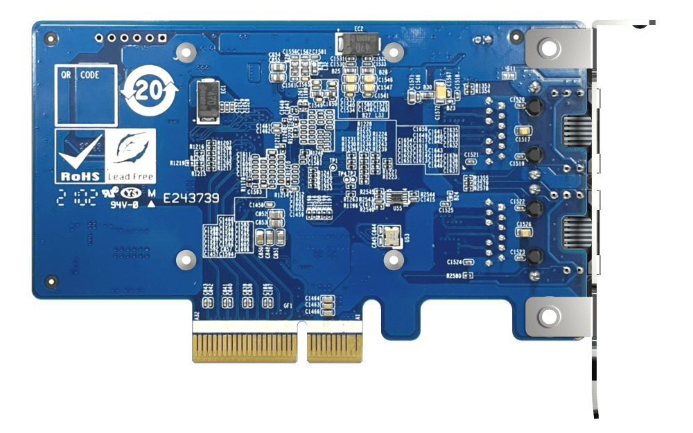 QNAP QXG-10G2T-X710 Dual 10GBASE-T 10GbE Card - ACE Peripherals