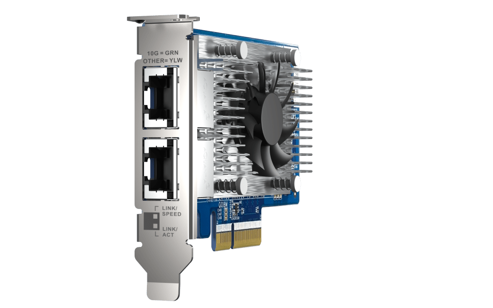 QNAP QXG-10G2T-X710 Dual 10GBASE-T 10GbE Card - ACE Peripherals