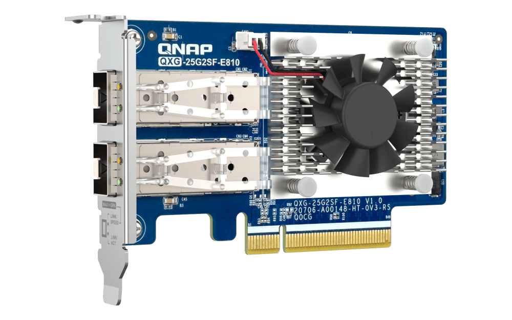QNAP QXG-25G2SF-E810 Dual SFP28 25GbE Network Card - ACE Peripherals