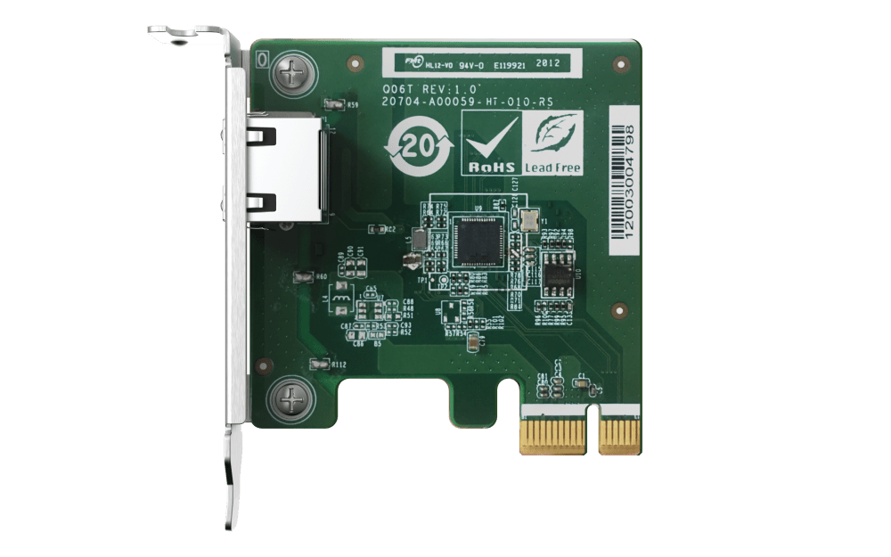 QNAP QXG-2G1T-I225 Single Port 2.5GbE Network Card - ACE Peripherals