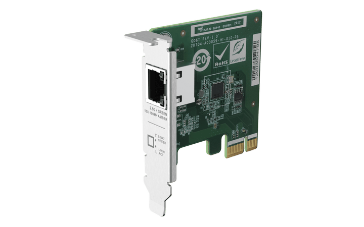 QNAP QXG-2G1T-I225 Single Port 2.5GbE Network Card - ACE Peripherals