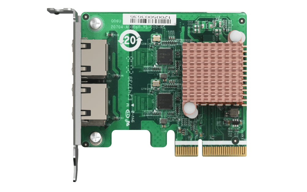 QNAP QXG-2G2T-I225 Dual Port 2.5GbE Network Card - ACE Peripherals