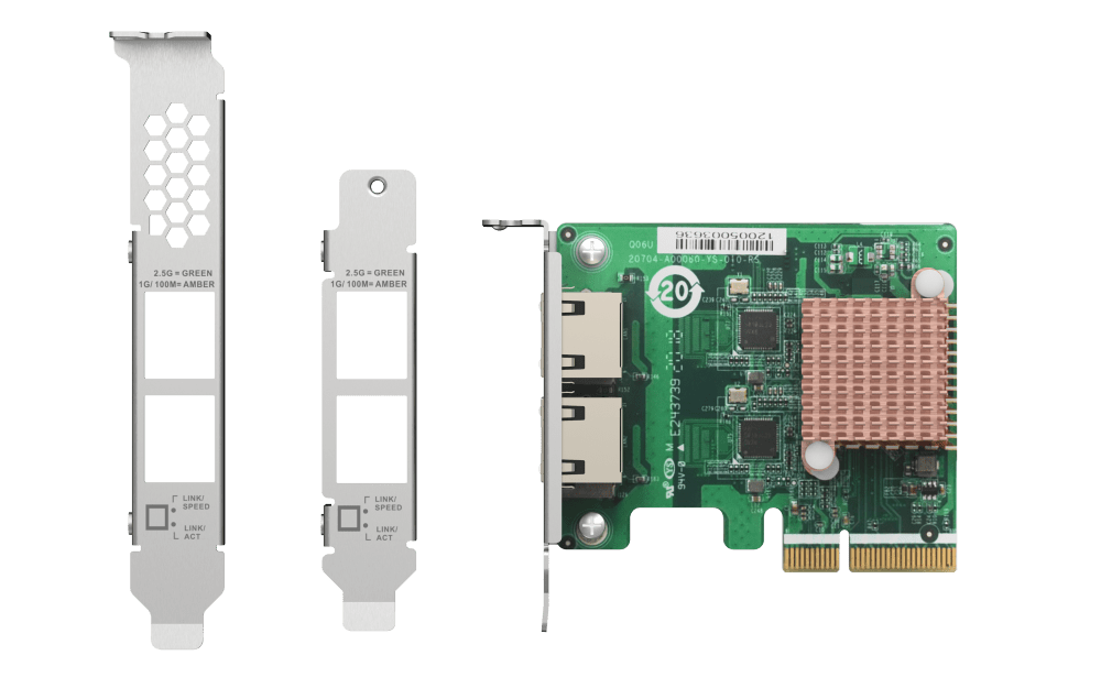QNAP QXG-2G2T-I225 Dual Port 2.5GbE Network Card - ACE Peripherals
