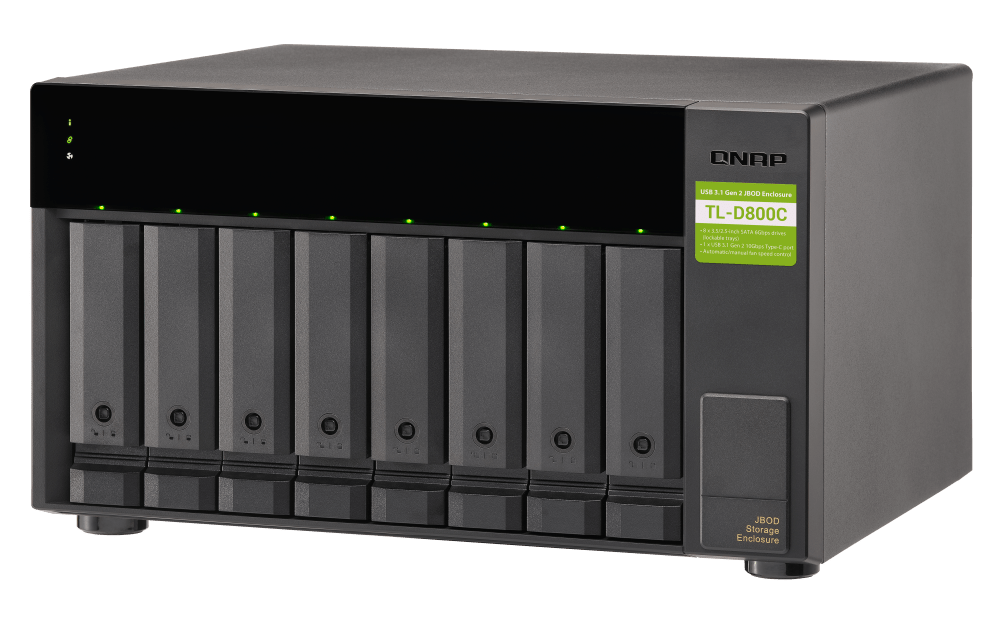 QNAP TL-D800C 8-Bay Tower Expansion - ACE Peripherals