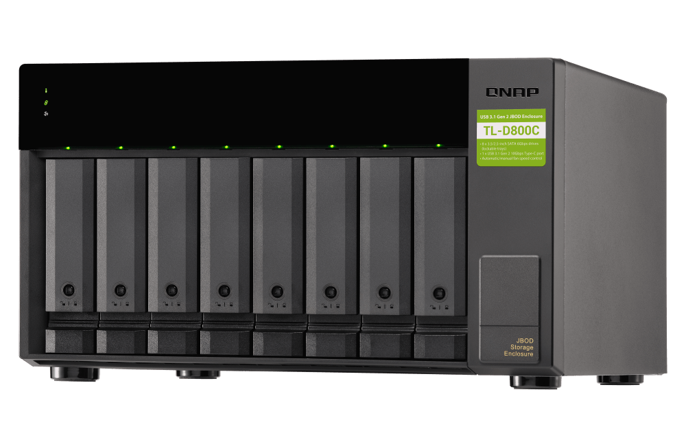 QNAP TL-D800C 8-Bay Tower Expansion - ACE Peripherals