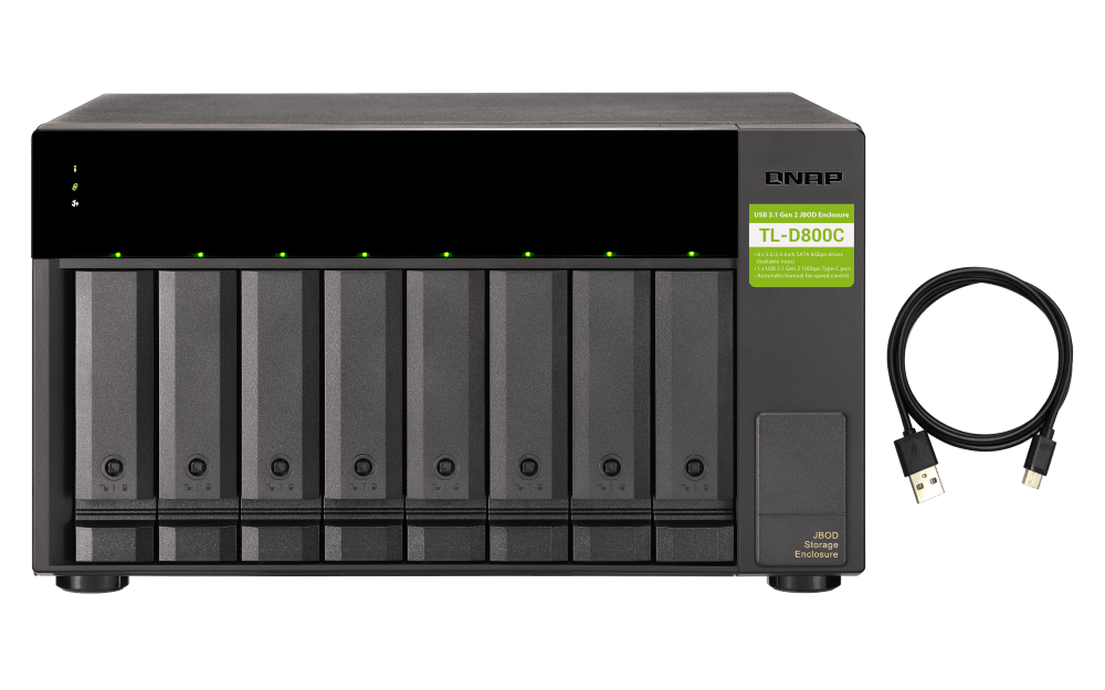 QNAP TL-D800C 8-Bay Tower Expansion - ACE Peripherals
