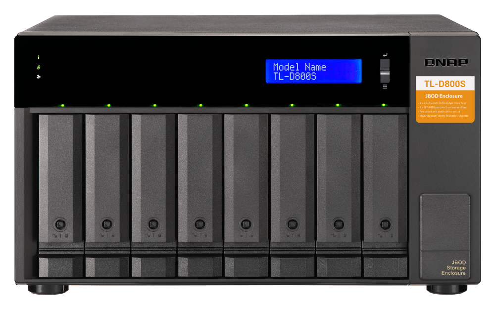 QNAP TL-D800S 8-Bay Tower Expansion - ACE Peripherals