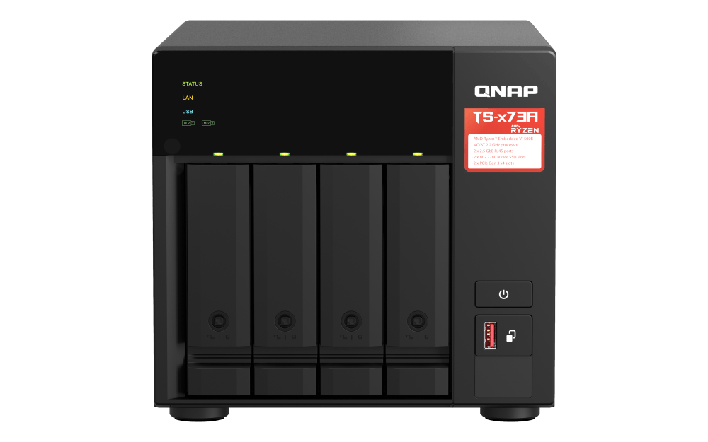 QNAP TS-473A TS-x73A Series 4-Bay Tower NAS - ACE Peripherals