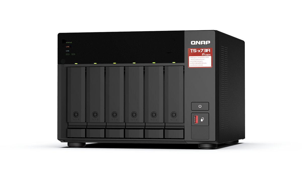 QNAP TS-673A TS-x73A Series 6-Bay Tower NAS - ACE Peripherals