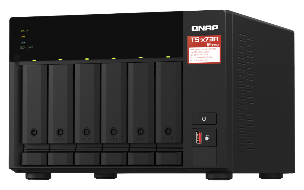 QNAP TS-673A TS-x73A Series 6-Bay Tower NAS - ACE Peripherals