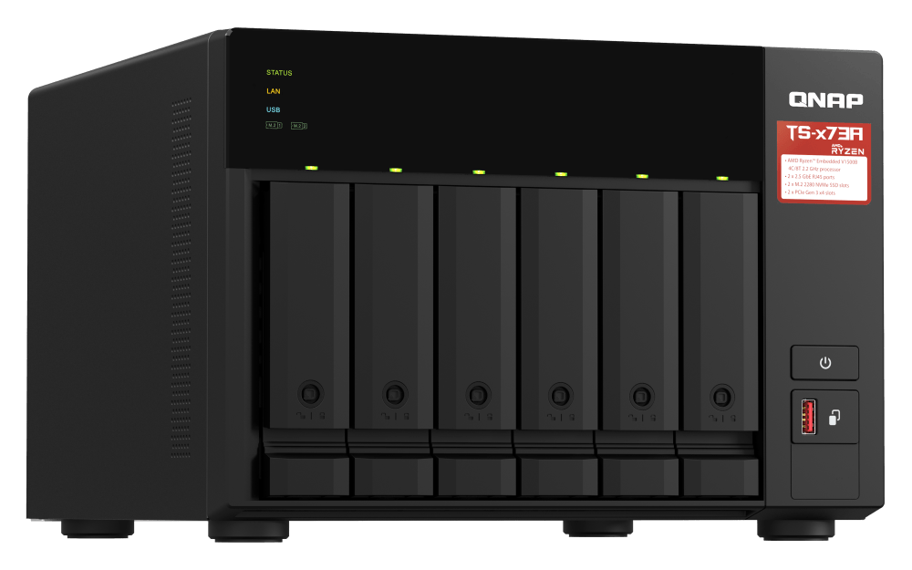 QNAP TS-673A TS-x73A Series 6-Bay Tower NAS - ACE Peripherals