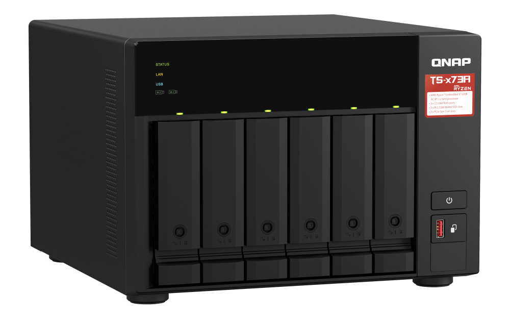 QNAP TS-673A TS-x73A Series 6-Bay Tower NAS - ACE Peripherals