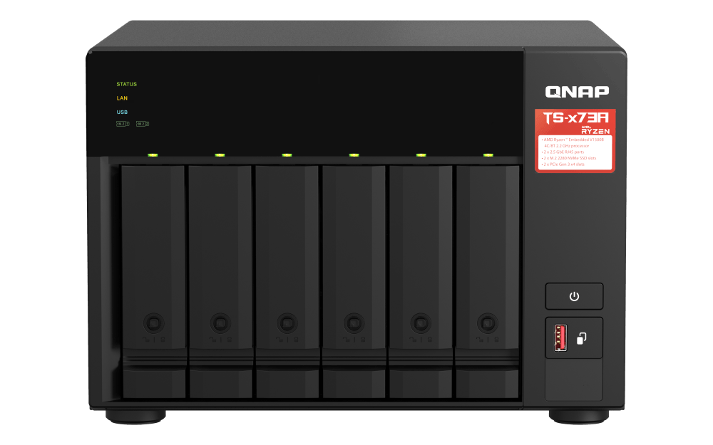 QNAP TS-673A TS-x73A Series 6-Bay Tower NAS - ACE Peripherals