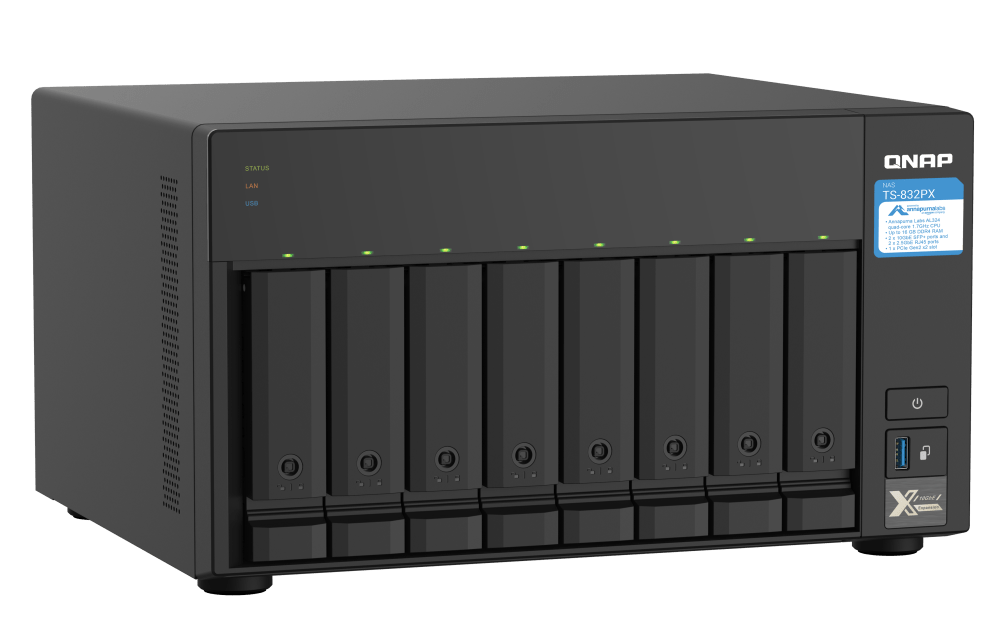 QNAP TS-832PX 8-Bay Tower NAS - ACE Peripherals