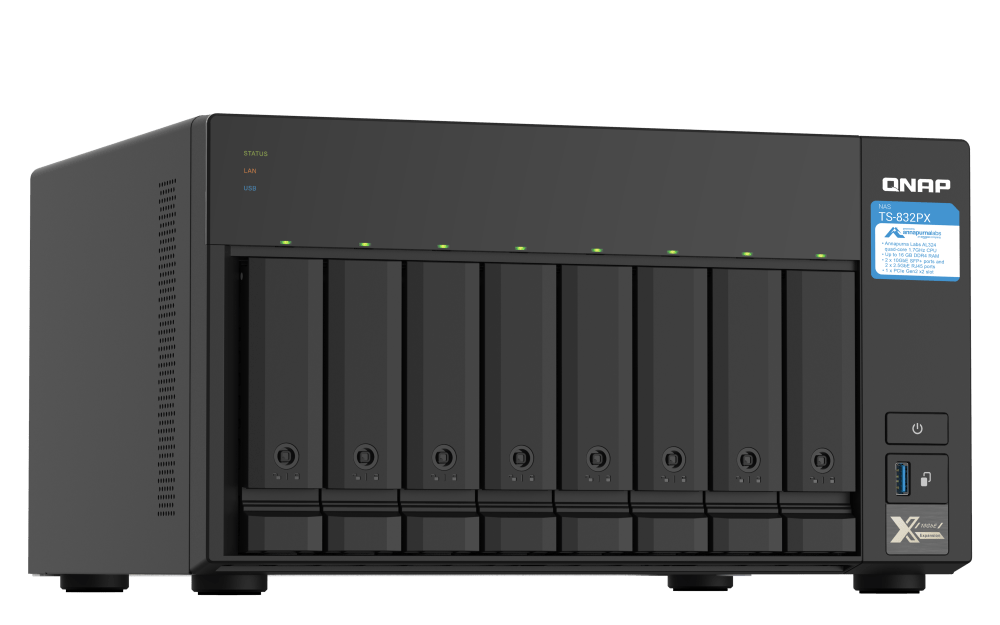 QNAP TS-832PX 8-Bay Tower NAS - ACE Peripherals