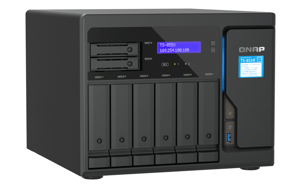 QNAP TS-855X 8-Bay Tower NAS - ACE Peripherals