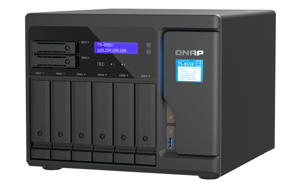 QNAP TS-855X 8-Bay Tower NAS - ACE Peripherals