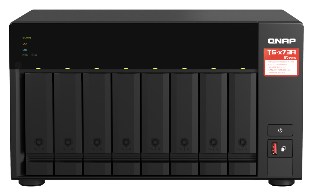 QNAP TS-873A TS-x73A Series 8-Bay Tower NAS - ACE Peripherals