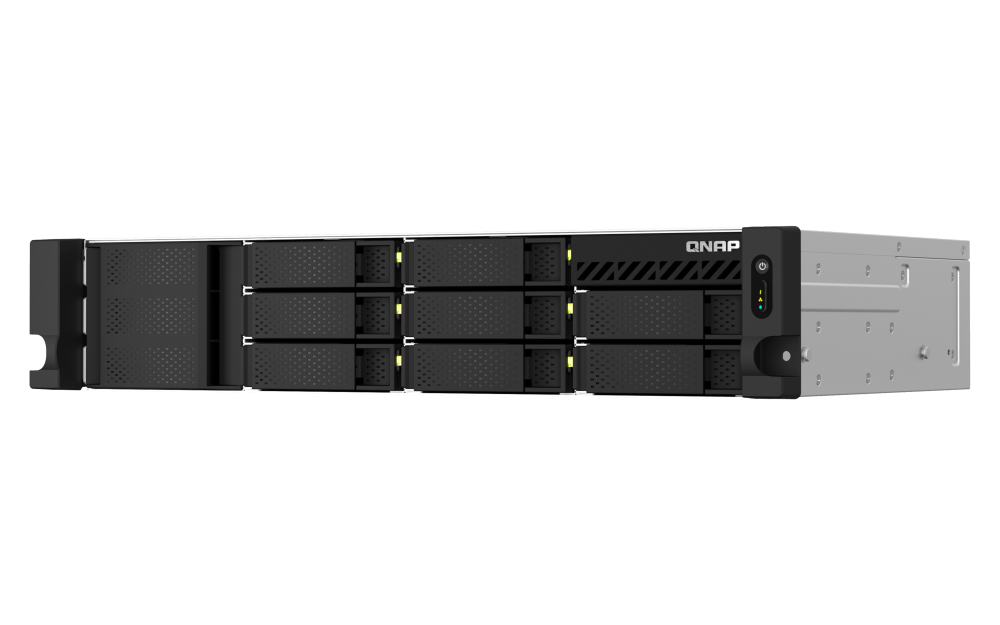 Qnap Rack Mount QNAP TS-873AeU-RP 8-Bay Rackmount NAS Ryzen V1500B 2.5GbE
