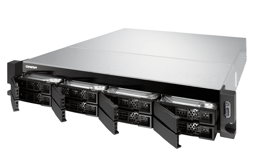 Qnap Rack Mount QNAP TS-877XU-RP 8-Bay 2U Rackmount NAS, Ryzen 5 3600