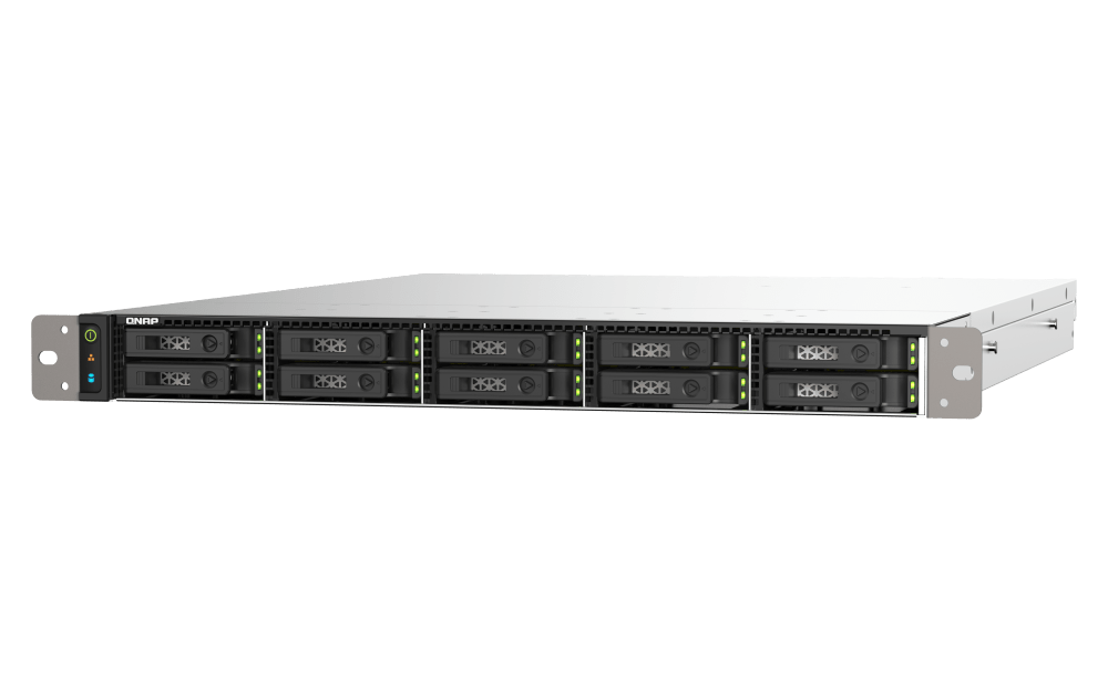 QNAP TS-h1090FU 10-Bay All-Flash NAS, AMD EPYC, 25GbE
