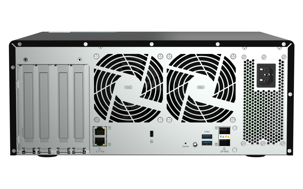 QNAP TS-h1290FX 12-Bay NVMe/SATA All-Flash Tower NAS - ACE Peripherals