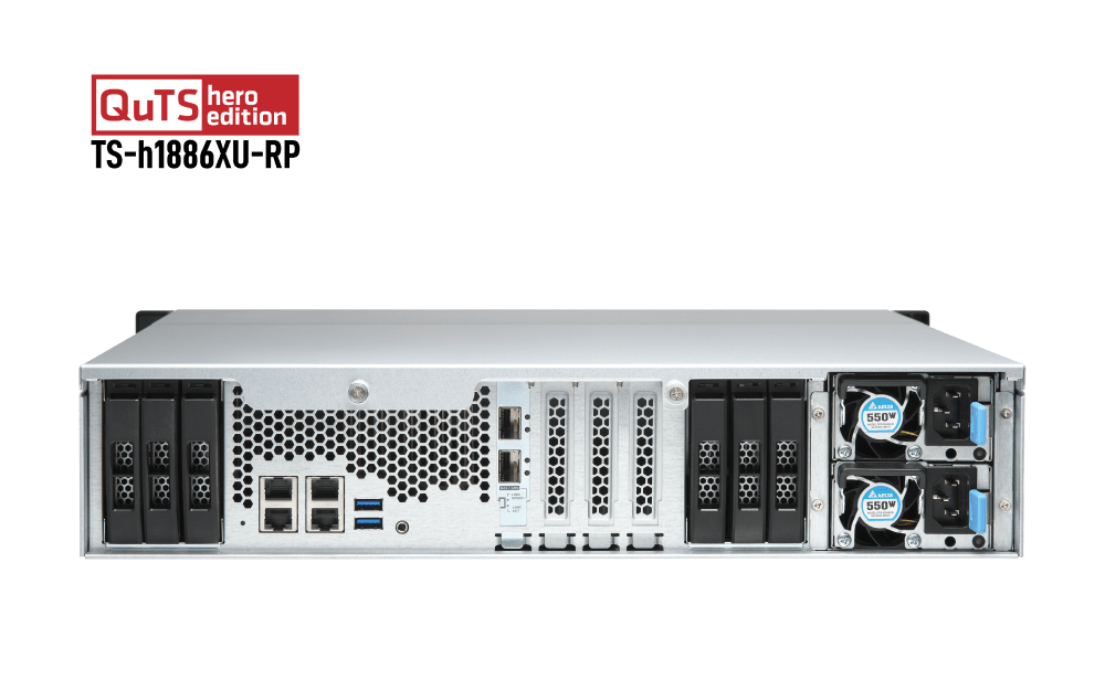 QNAP TS-h1886XU-RP 18-Bay Rackmount NAS - ACE Peripherals