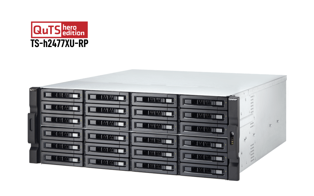 QNAP TS-h2477XU-RP 24-Bay Rackmount NAS - ACE Peripherals