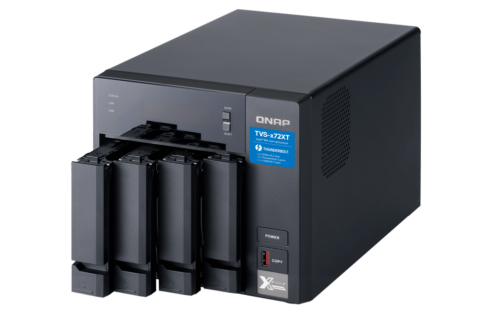 QNAP TVS-472XT 4-Bay Thunderbolt Tower NAS - ACE Peripherals